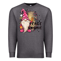 Charcoal Heather peace gnomie Premium Sweatshirt - MaliasSmallBusiness