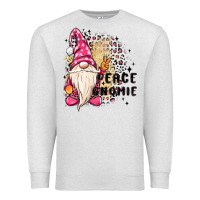 Oatmeal Heather peace gnomie Premium Sweatshirt - MaliasSmallBusiness