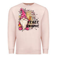 Pale Pink peace gnomie Premium Sweatshirt - MaliasSmallBusiness