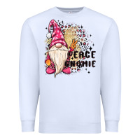 White peace gnomie Premium Sweatshirt - MaliasSmallBusiness
