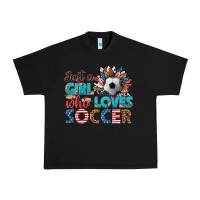 Black just a girl who loves soccer Urban Heavy Tee - HRA Design Shop