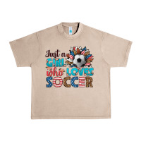 French Oak just a girl who loves soccer Urban Heavy Tee - HRA Design Shop
