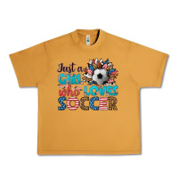Peanut Butter just a girl who loves soccer Urban Heavy Tee - HRA Design Shop