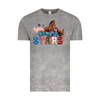 Cloud Rock Horse pig chicken with oh my stars Vintage Tee - Neo Western