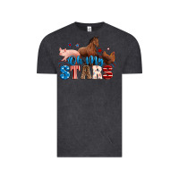 Vintage Black Horse pig chicken with oh my stars Vintage Tee - Neo Western