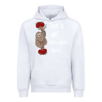 White just a girl who loves sloths Urban Hoodie - Bettercallsaul