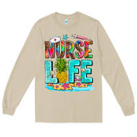 Mushroom nurse life summer Long Sleeve Tee - AdoDesignShop