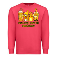 Cardinal Childhood Cancer Awareness coffee cups Premium Sweatshirt - NancyCooperArtShop