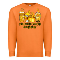 Carrot Childhood Cancer Awareness coffee cups Premium Sweatshirt - NancyCooperArtShop