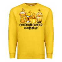 Lemon Childhood Cancer Awareness coffee cups Premium Sweatshirt - NancyCooperArtShop