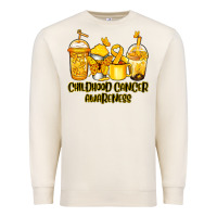 Sandshell Childhood Cancer Awareness coffee cups Premium Sweatshirt - NancyCooperArtShop