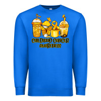 True Royal Childhood Cancer Awareness coffee cups Premium Sweatshirt - NancyCooperArtShop