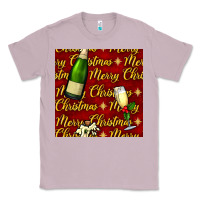 Lilac merry christmas champagne seamless pattern Classic Tee - BundleAndBundleShop