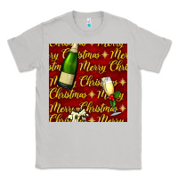 Moon Dust merry christmas champagne seamless pattern Classic Tee - BundleAndBundleShop