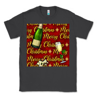 Smoke merry christmas champagne seamless pattern Classic Tee - BundleAndBundleShop
