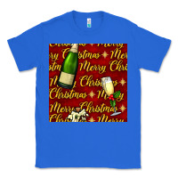 True Royal merry christmas champagne seamless pattern Classic Tee - BundleAndBundleShop