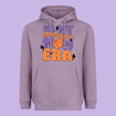 In My Basketball Mom Era Heavyweight Hoodie Designed By Maliassmallbusiness