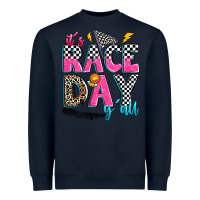 Navy it's race day y'all Heavyweight Sweatshirt - Zillion Design Studio