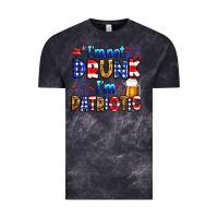 Cloud Black I'm not drunk I'm patriotic Vintage Tee - Neo Western