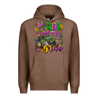 Chestnut mardi gras monster truck Premium Hoodie - LillyAllenDesigns