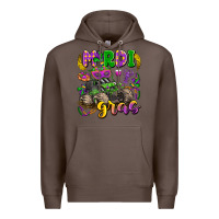 Coffee mardi gras monster truck Premium Hoodie - LillyAllenDesigns