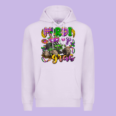 Mardi Gras Monster Truck Premium Hoodie Designed By Lillyallendesigns
