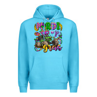 Ocean Blue mardi gras monster truck Premium Hoodie - LillyAllenDesigns