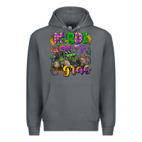 Rock mardi gras monster truck Premium Hoodie - LillyAllenDesigns