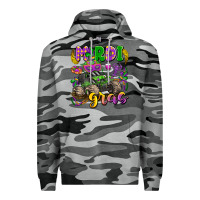 Slate Camo mardi gras monster truck Premium Hoodie - LillyAllenDesigns