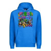True Royal mardi gras monster truck Premium Hoodie - LillyAllenDesigns