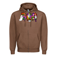 Chestnut halloween boo Zipper Hoodie - AdoDesignShop