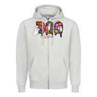 Dove Grey halloween boo Zipper Hoodie - AdoDesignShop