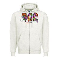 Oatmeal Heather halloween boo Zipper Hoodie - AdoDesignShop