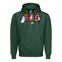 Sports Green halloween boo Zipper Hoodie - AdoDesignShop