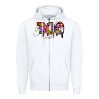 White halloween boo Zipper Hoodie - AdoDesignShop
