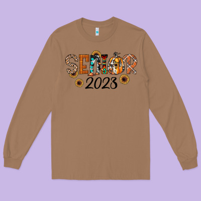 Senior 2023 Fall Long Sleeve Tee Designed By Jahusdesignshop