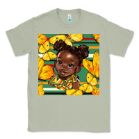 Matcha juneteenth afro girl seamless pattern Classic Tee - BundleAndBundleShop