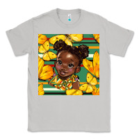 Moon Dust juneteenth afro girl seamless pattern Classic Tee - BundleAndBundleShop