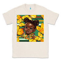 Natural juneteenth afro girl seamless pattern Classic Tee - BundleAndBundleShop