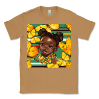 Toasted Coconut juneteenth afro girl seamless pattern Classic Tee - BundleAndBundleShop