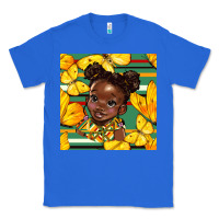 True Royal juneteenth afro girl seamless pattern Classic Tee - BundleAndBundleShop