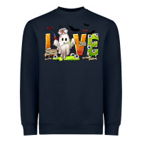 Navy Love Nurse Halloween Heavyweight Sweatshirt - texasbilliewilder