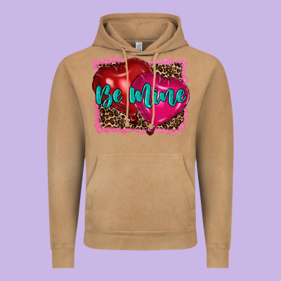 Valentine's Day Be Mine Vintage Hoodie Designed By Ranaportraitstore