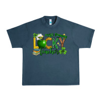 Midnight Navy St. Patrick's Day one lucky teacher Urban Heavy Tee - Neo Western