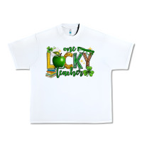 White St. Patrick's Day one lucky teacher Urban Heavy Tee - Neo Western