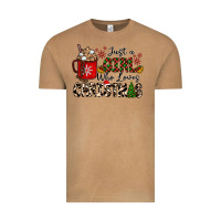 Vintage Camel just a girl who loves christmas Vintage Tee - CowhideDigitalArt