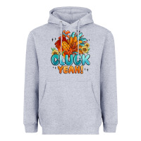Heather Grey cluck yeah Heavyweight Hoodie - MaliasSmallBusiness