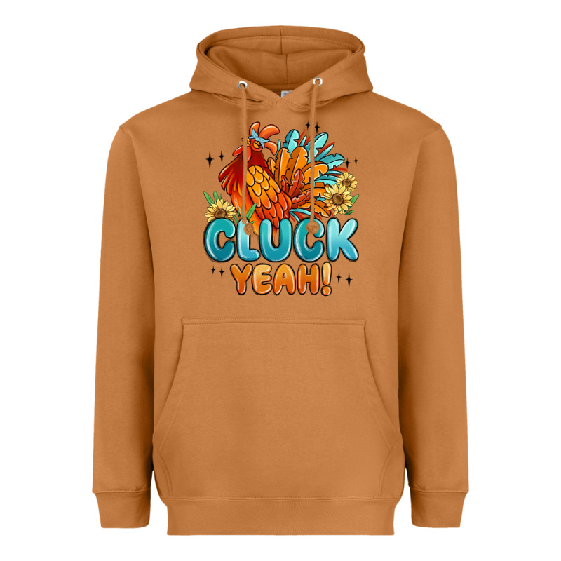 Cluck Yeah Heavyweight Hoodie by MaliasSmallBusiness | Teevron