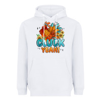 White cluck yeah Heavyweight Hoodie - MaliasSmallBusiness
