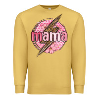 Antique Gold mama lightning bolt valentine s day Premium Sweatshirt - MaliasSmallBusiness